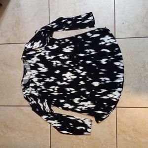Alfani Black & White Oversized Tunic
